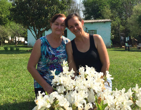 Marta e a filha Mareci